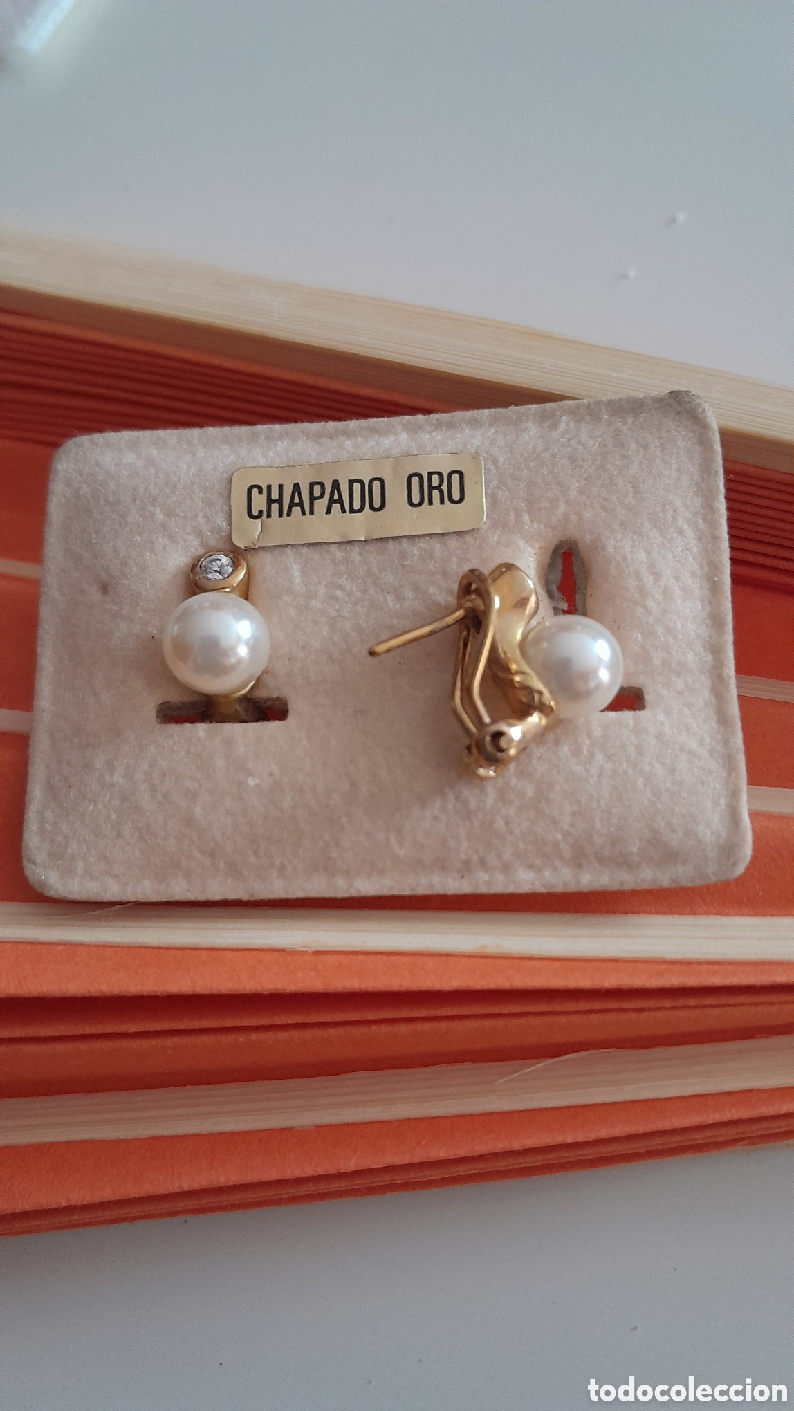 Joyeria: Pendientes tu y yo chapados en oro - Foto 3