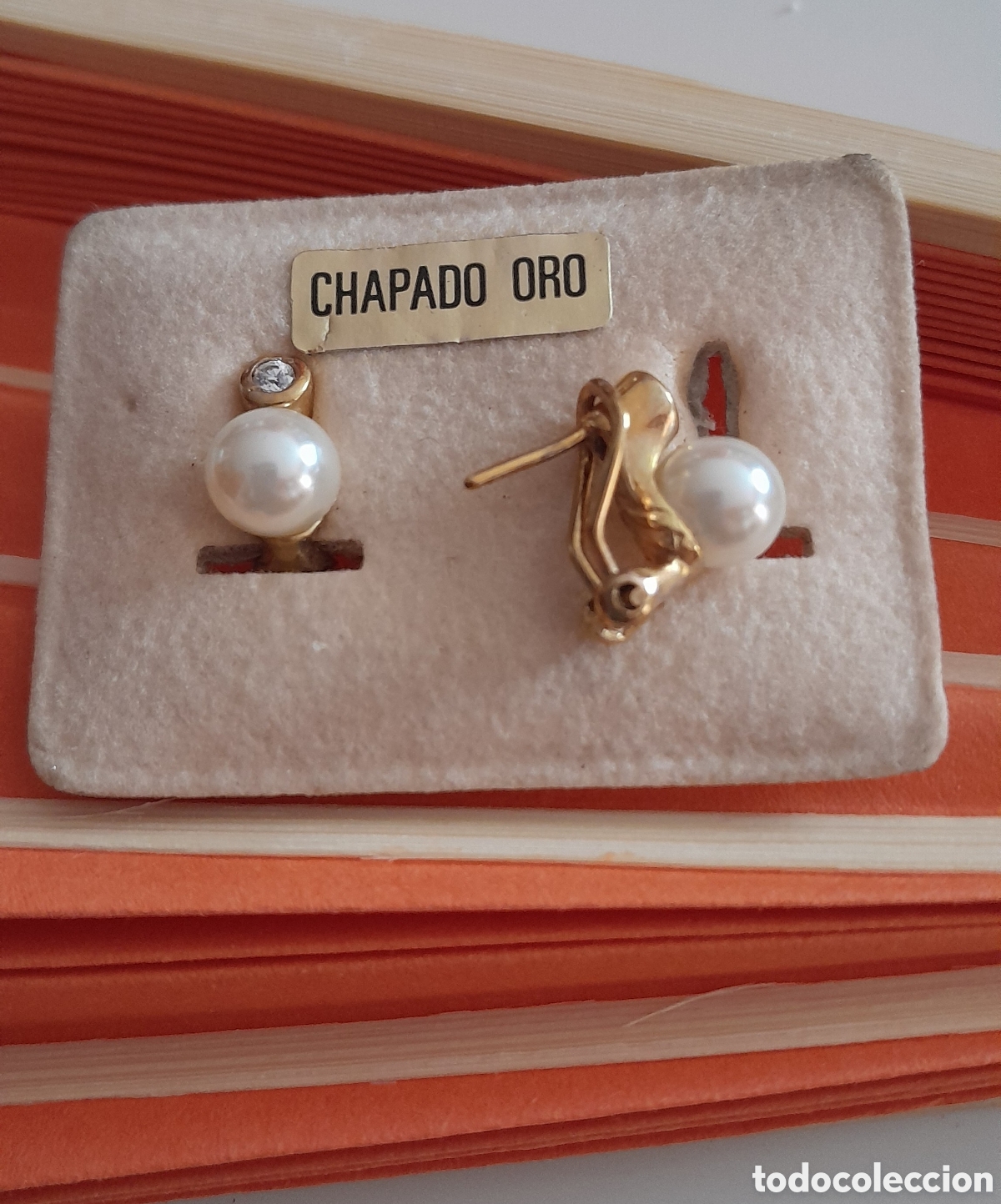 Joyeria: Pendientes tu y yo chapados en oro - Foto 4