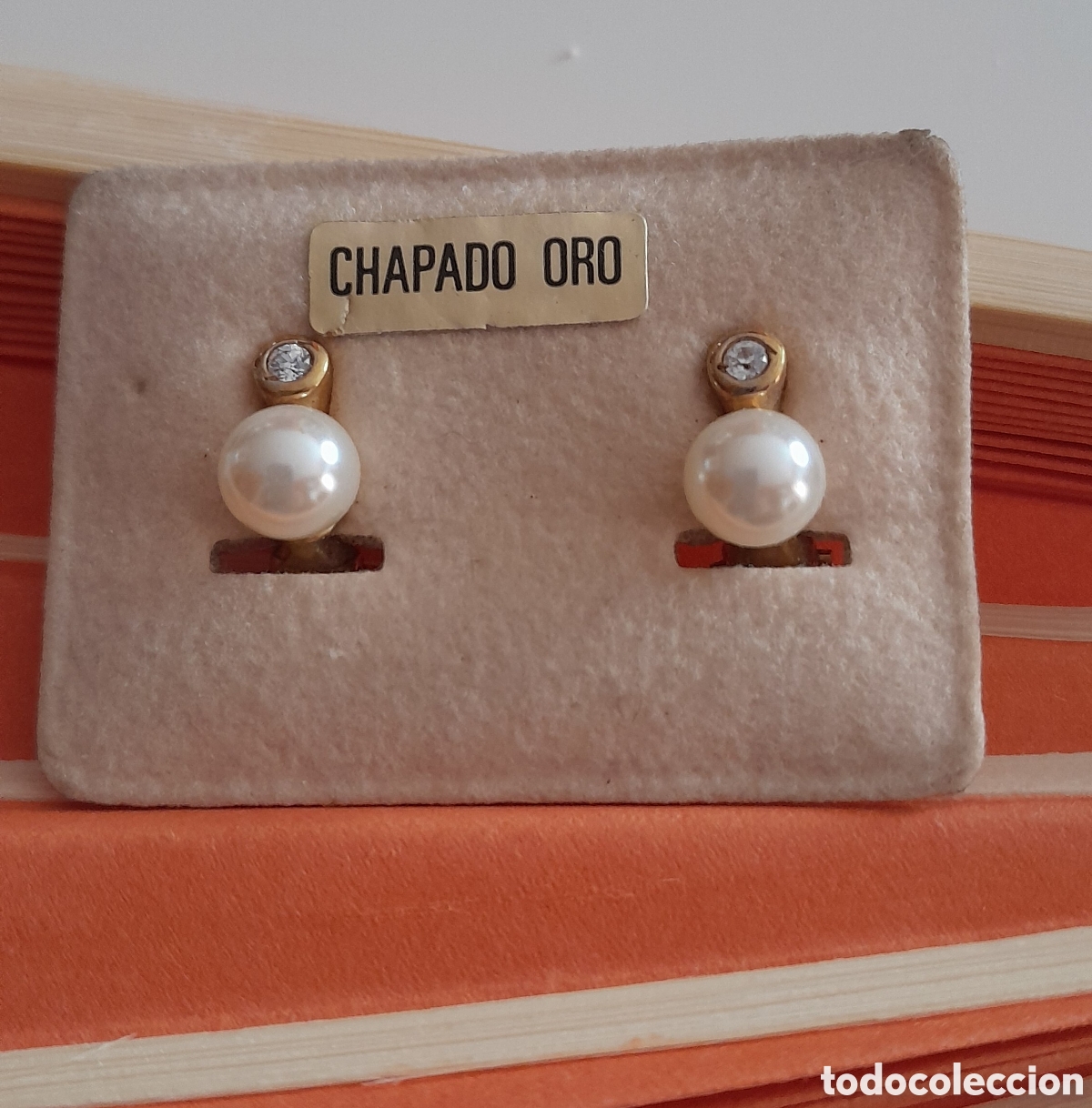 Joyeria: Pendientes tu y yo chapados en oro - Foto 1