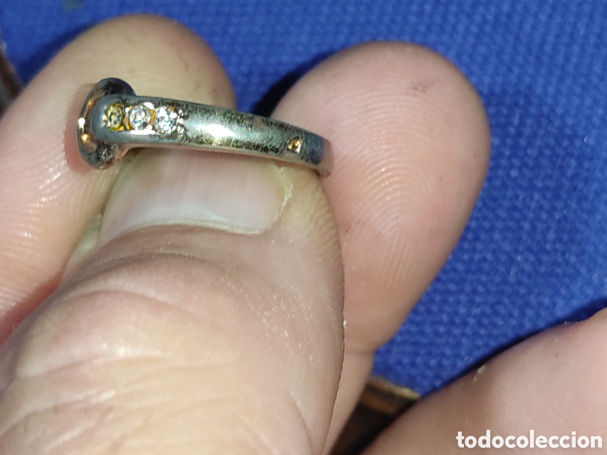 Joyeria: Anillo cintur&oacute;n con circonitas.Vintage - Foto 2