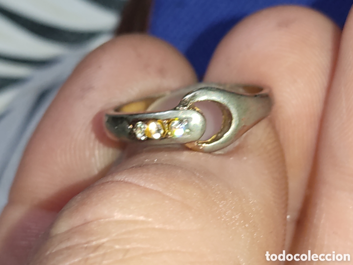 Joyeria: Anillo cintur&oacute;n con circonitas.Vintage - Foto 4