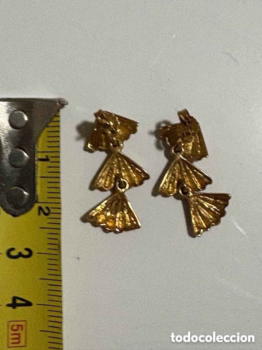 Joyeria: Pendientes en plata de ley 925 dorada (A3) - Foto 3