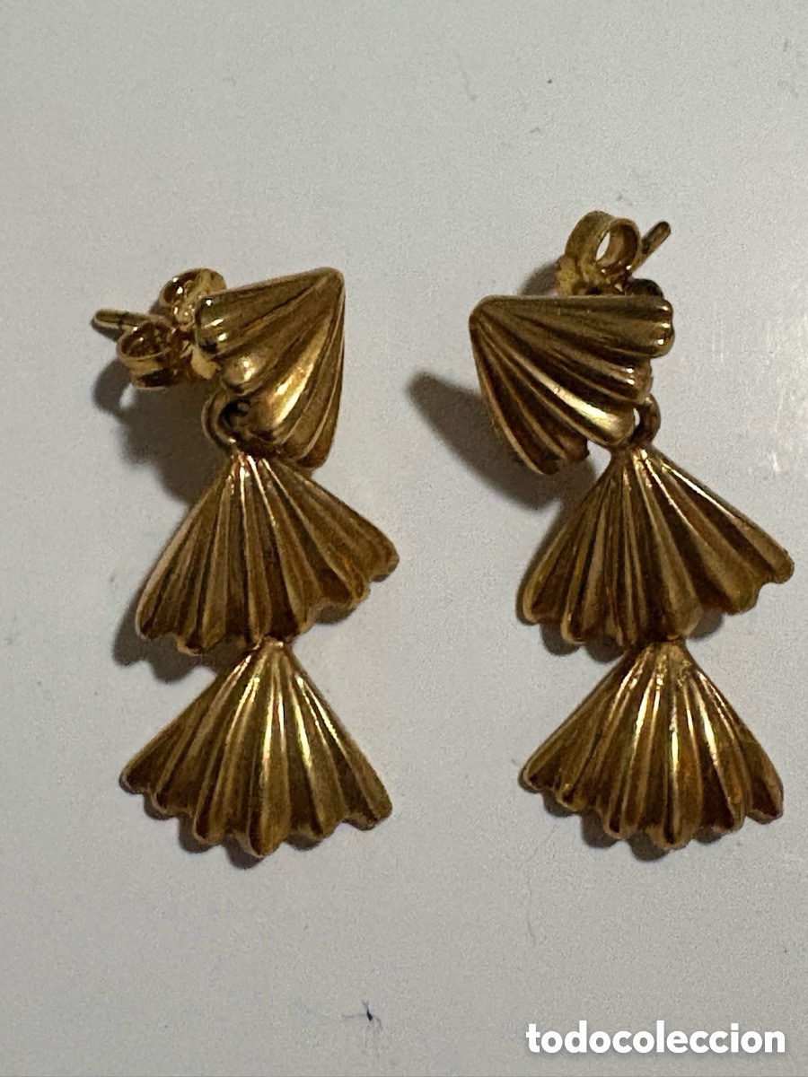 Joyeria: Pendientes en plata de ley 925 dorada (A3)