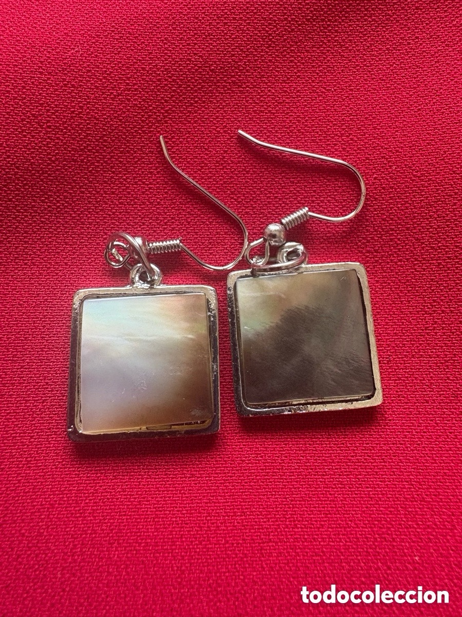 Joyeria: Pendientes con centro de n&aacute;car (A5) - Foto 1
