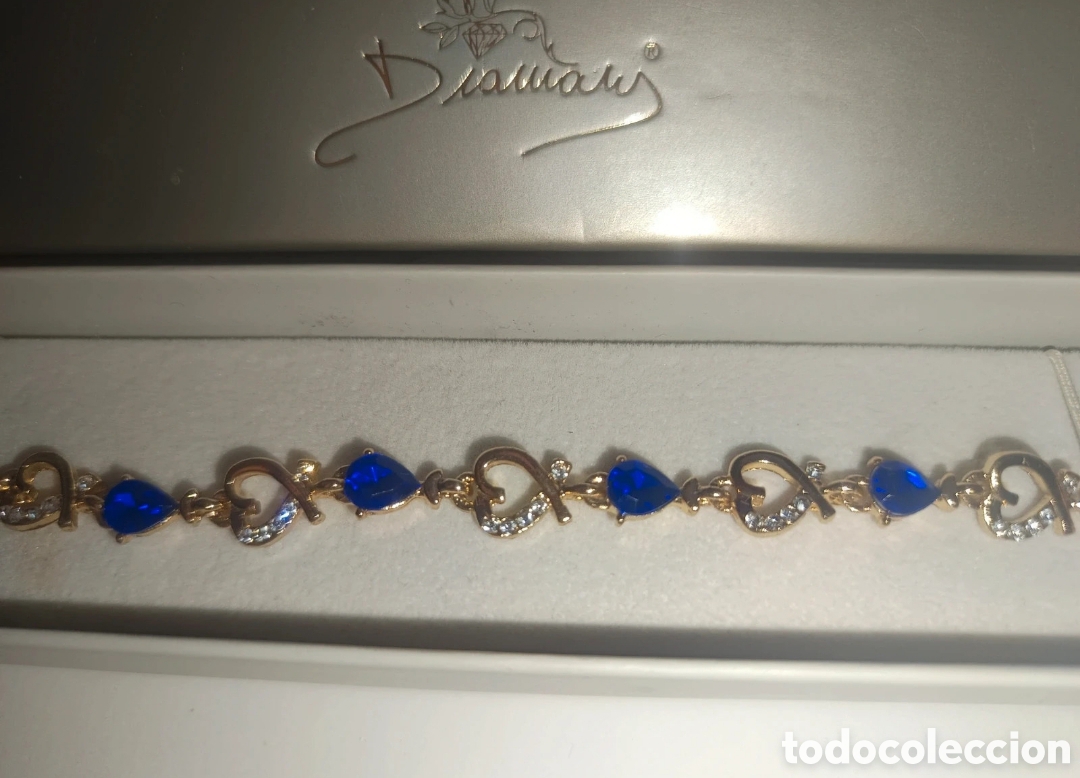 Joyeria: Bracciale Tennis per Donna con Zaffiri e Diamanti Ct. 26,00