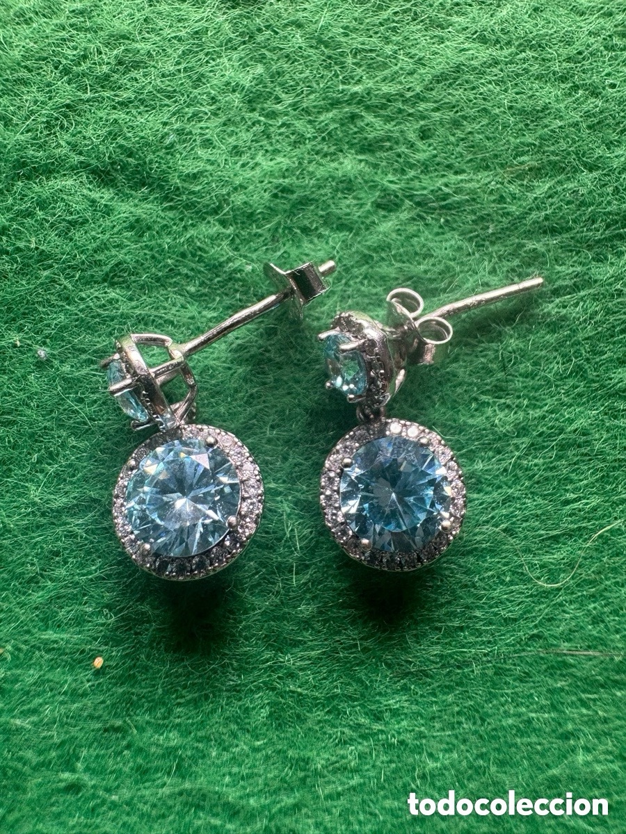 Joyeria: Pendientes de plata de ley 925 y piedras naturales (A6)