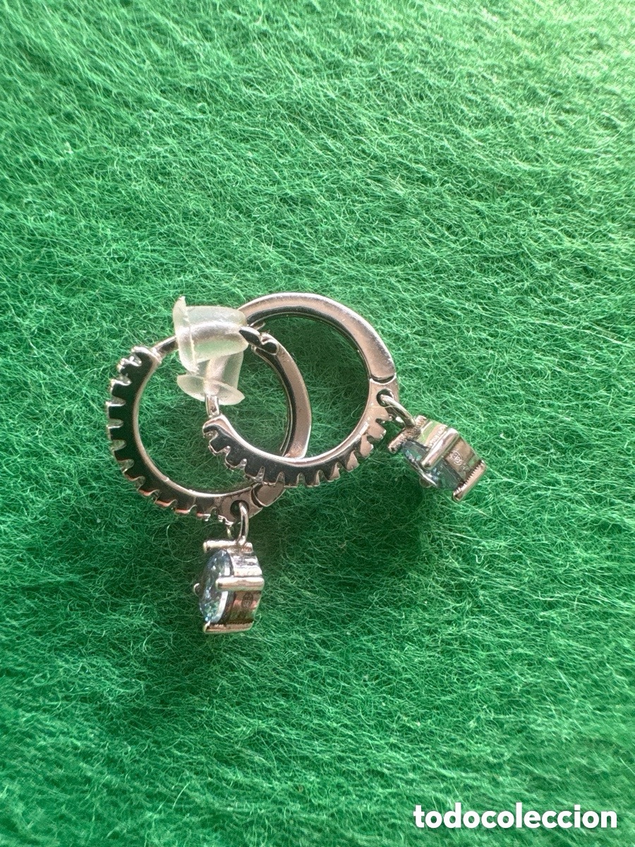 Joyeria: Pendientes plata de ley y piedras azules (A1)