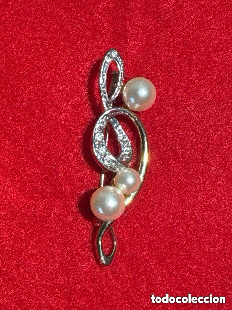 Schmuck: Broche plata vermeil 925 con piedras naturales (A13)