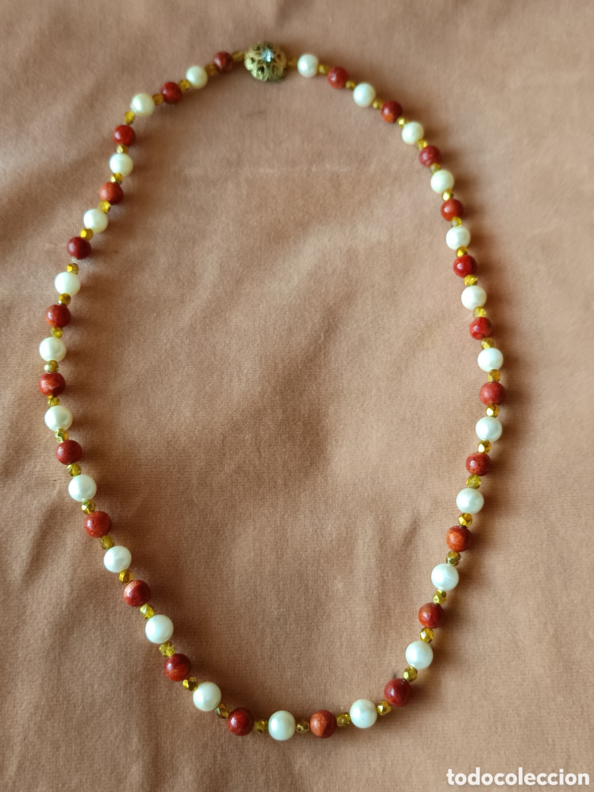 Joyeria: Ant&iacute;g&uuml;o Collar de perlas y coral