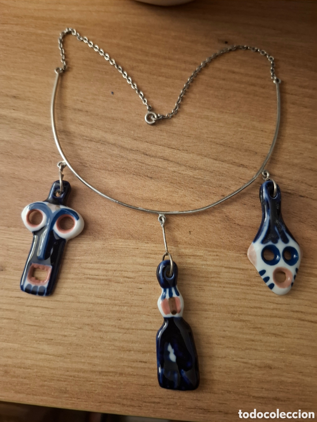 Joyeria: Cadena de plata con colgantes de sargadelos - Foto 1