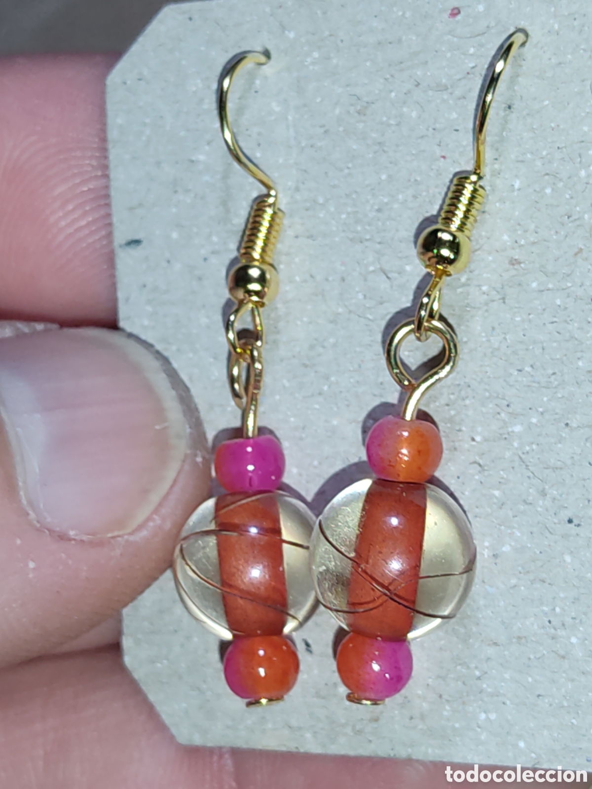 Joyeria: Pendientes de cristal de Murano.Vintage. - Foto 2