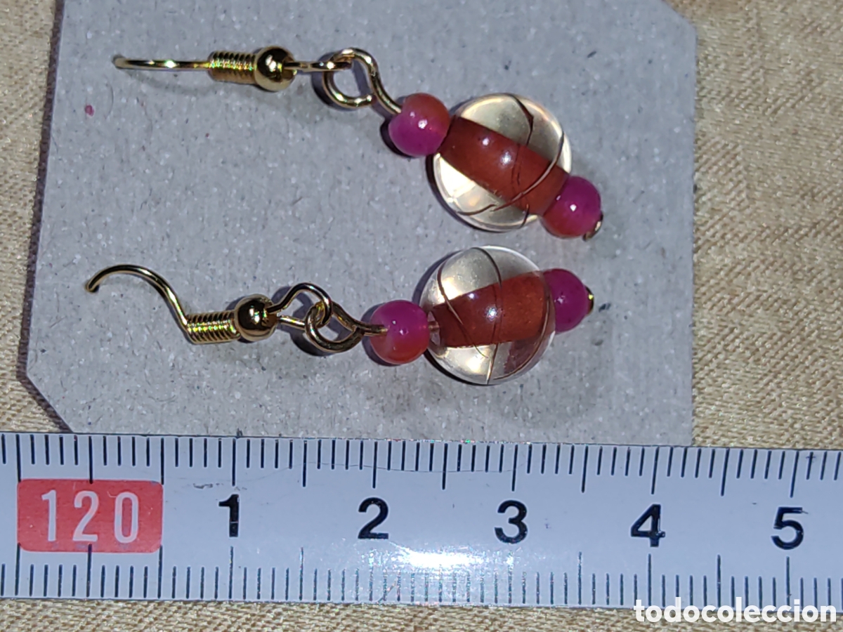 Joyeria: Pendientes de cristal de Murano.Vintage. - Foto 4