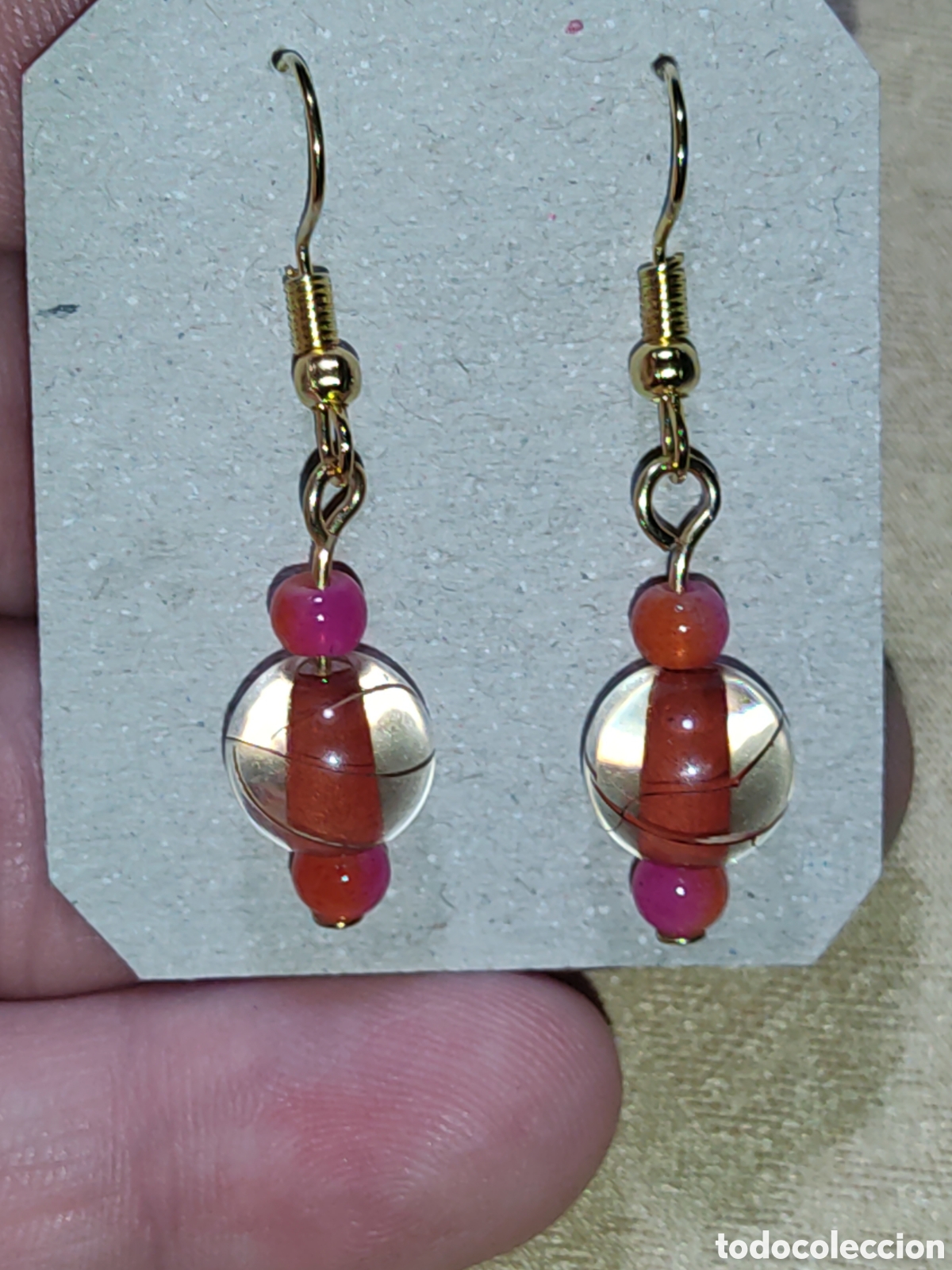 Joyeria: Pendientes de cristal de Murano.Vintage. - Foto 5