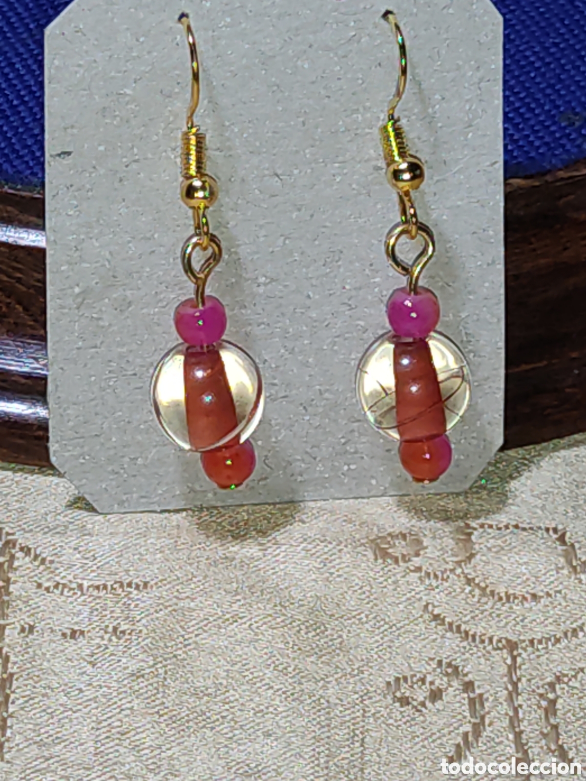 Joyeria: Pendientes de cristal de Murano.Vintage. - Foto 1