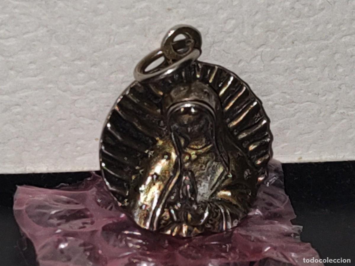 Joyeria: A5- Dije De Metal En Relieve Con La Virgen De Guadalupe - 70's - 80's