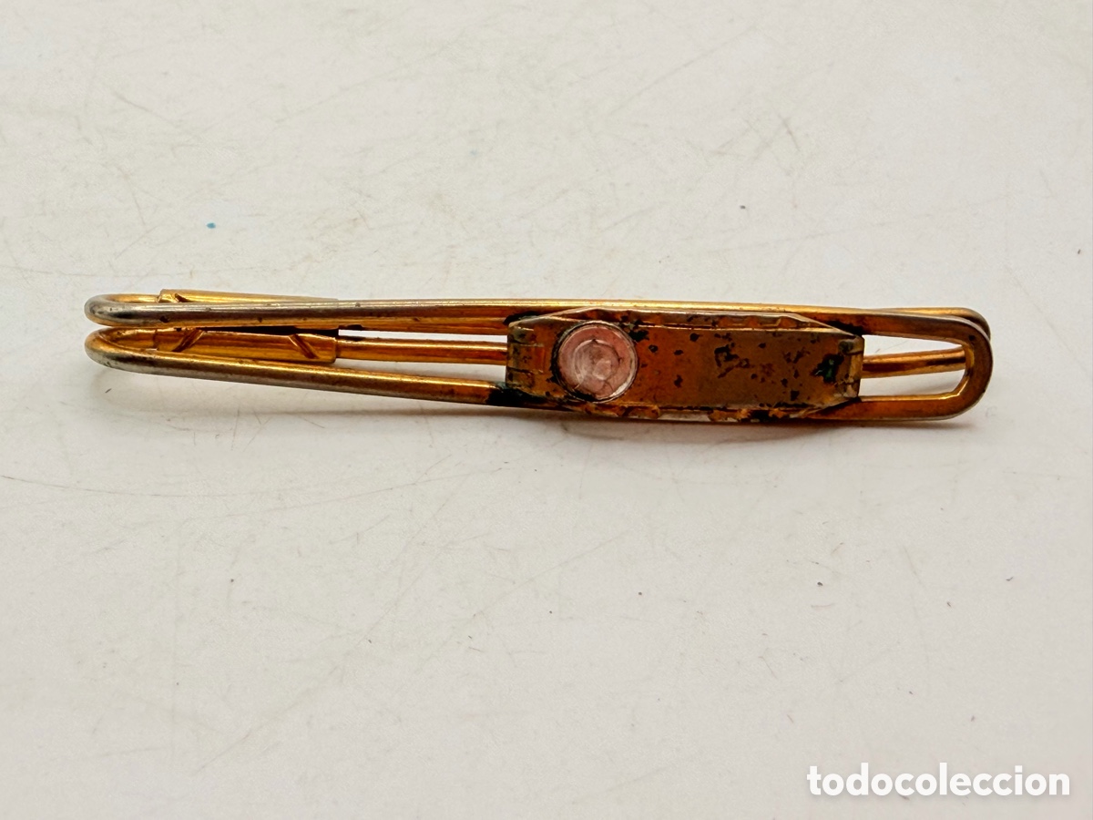 Joyeria: Antiguo Corbatero Dorado Religioso - Foto 2