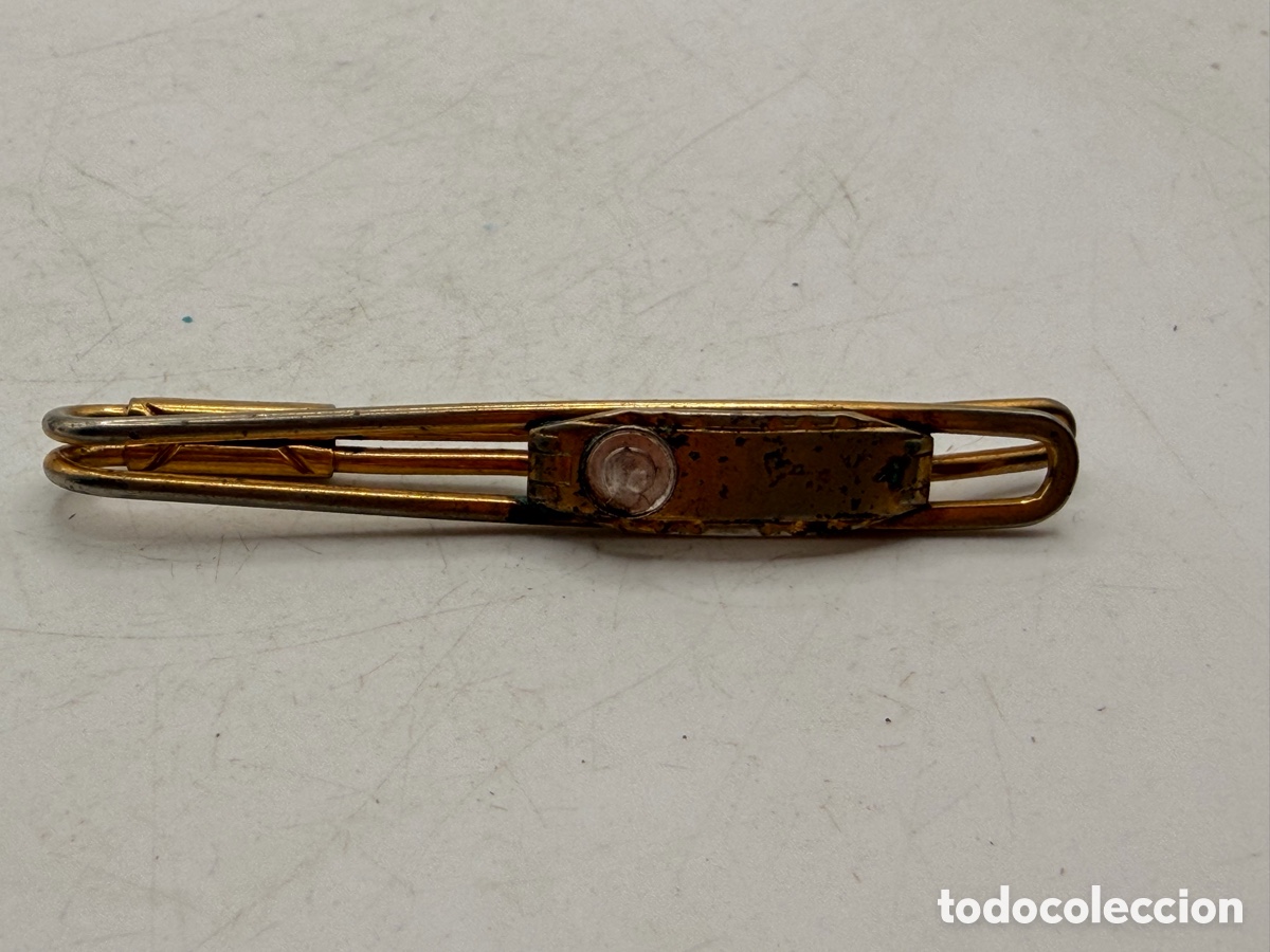 Joyeria: Antiguo Corbatero Dorado Religioso - Foto 4