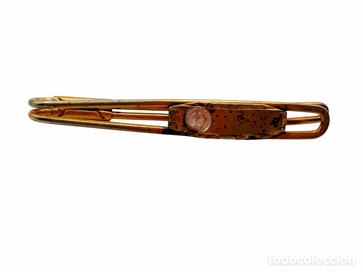 Schmuck: Antiguo Corbatero Dorado Religioso