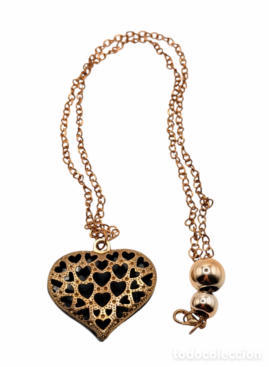 Joaillerie: Collar Coraz&oacute;n Dorado