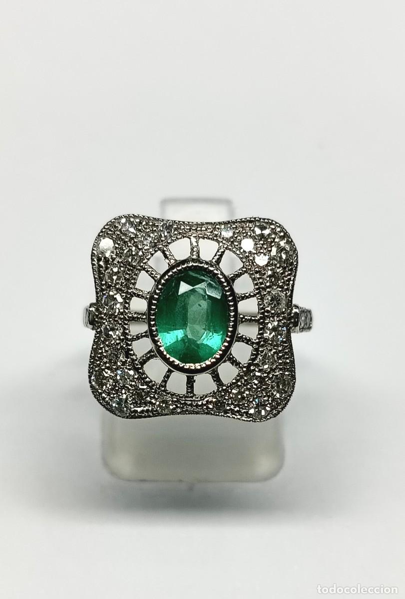 Joyeria: Anillo Platino brillantes 4,40.-grms