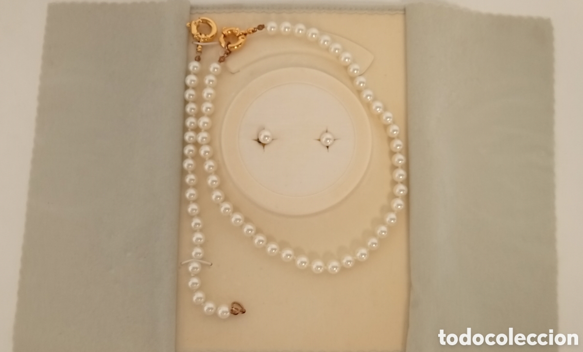 Joyeria: .CONJUNTO DE COLLAR, PULSERA Y PENDIENTES PERLAS - Foto 2