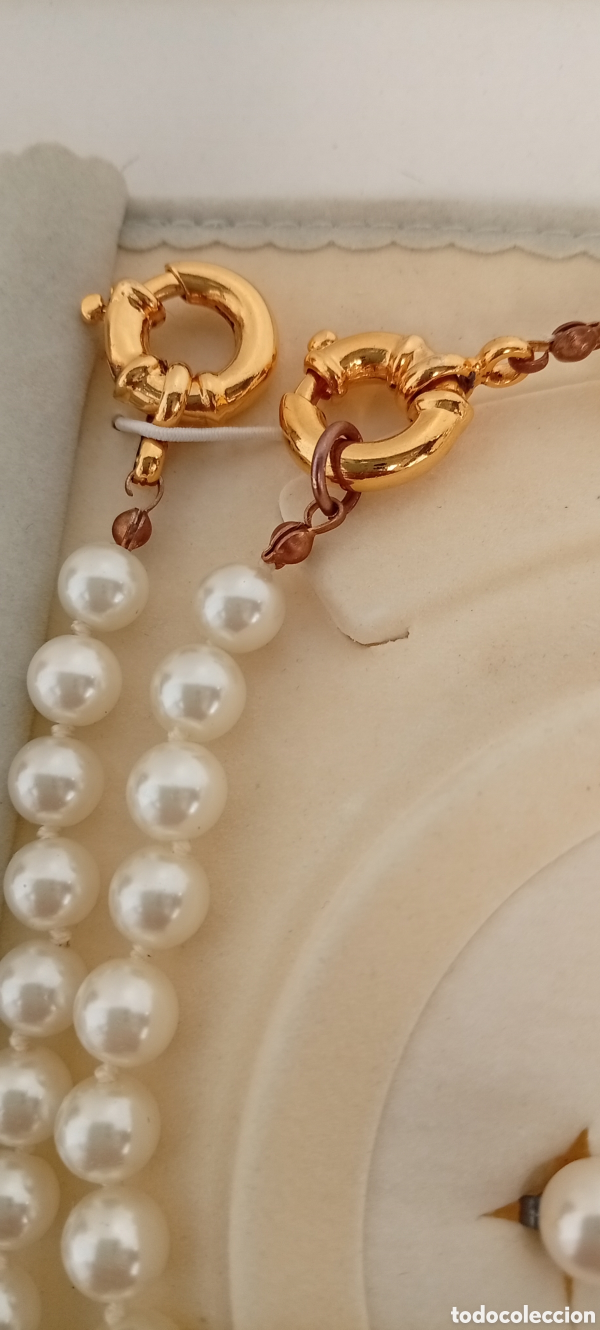 Joyeria: .CONJUNTO DE COLLAR, PULSERA Y PENDIENTES PERLAS - Foto 3