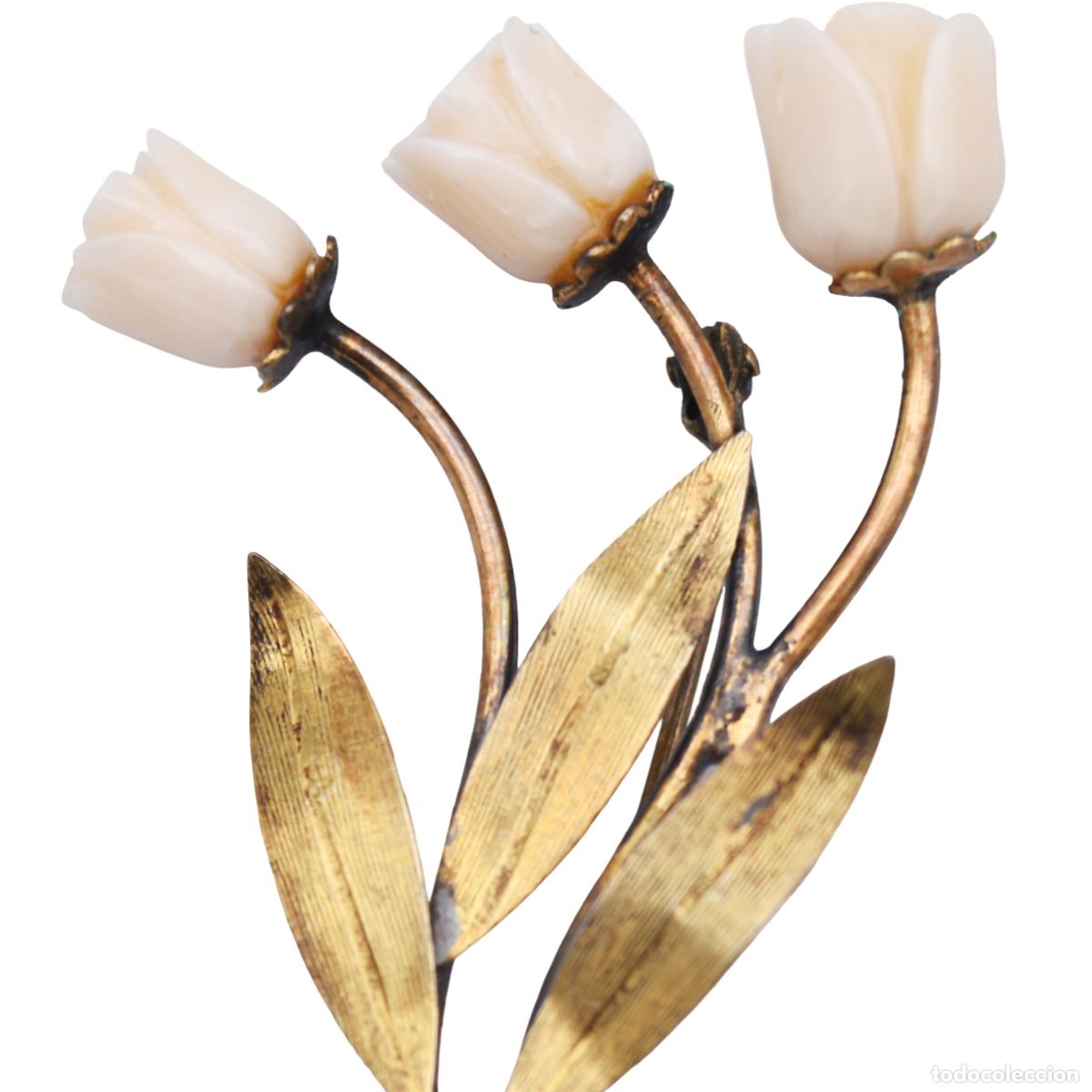 Joyeria: Broche de plata dorada 925