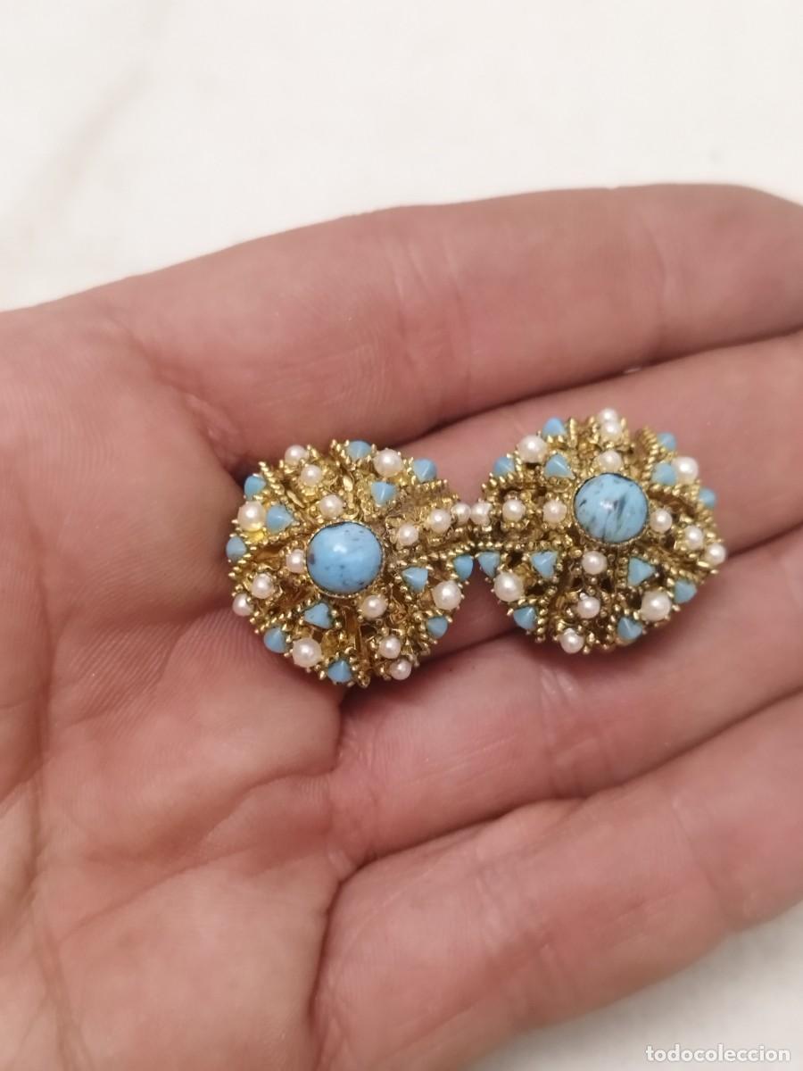 Joyeria: Antigua pareja de pendientes. - Foto 1