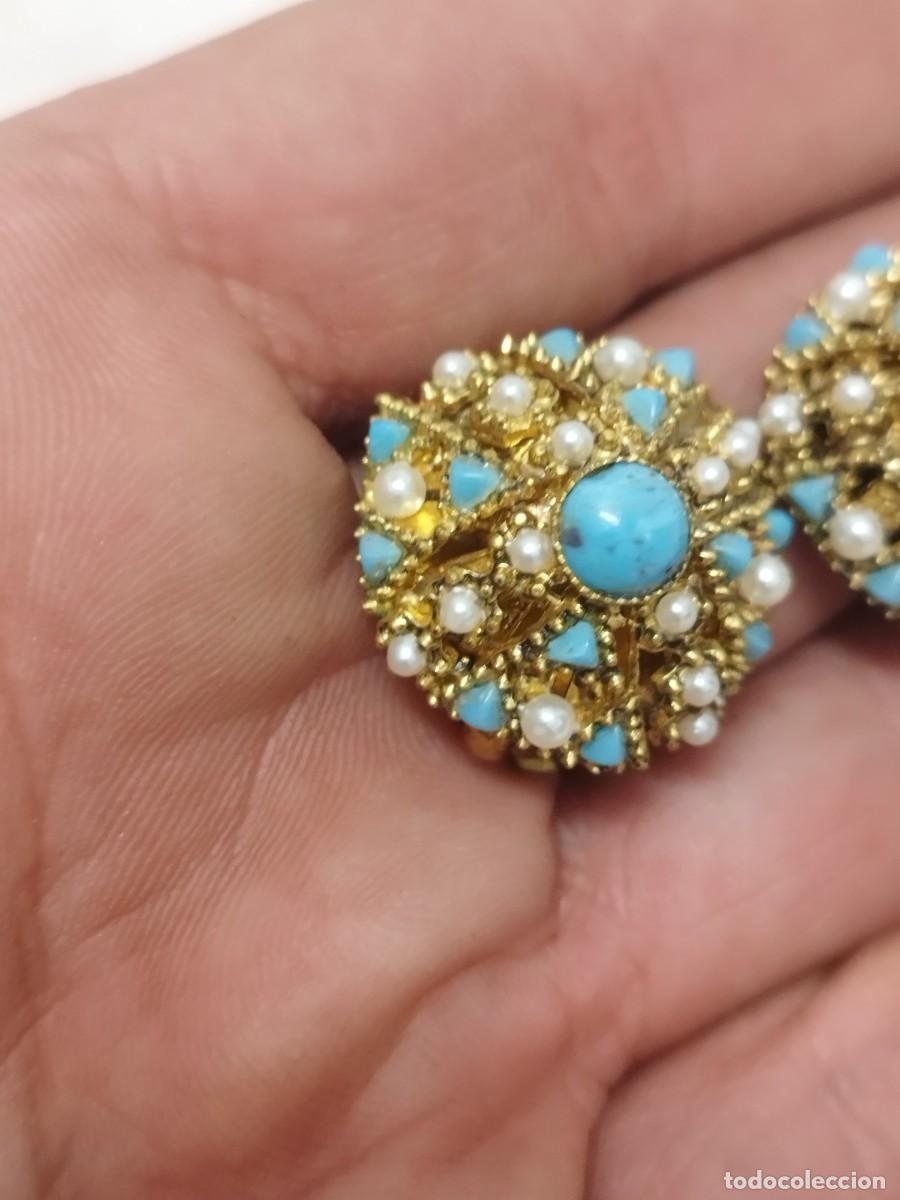 Joyeria: Antigua pareja de pendientes. - Foto 2