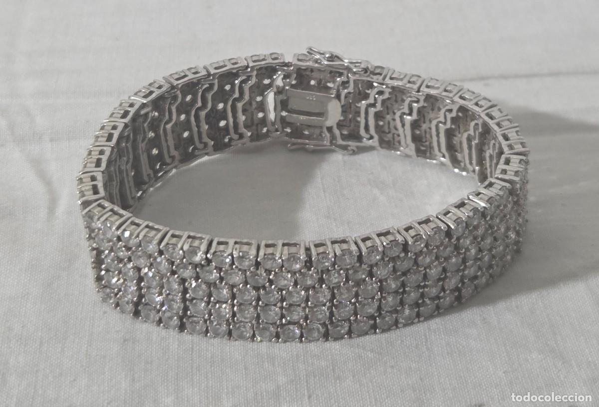 Joyeria: Magnifica pulsera de plata 925 y circonitas - Foto 1