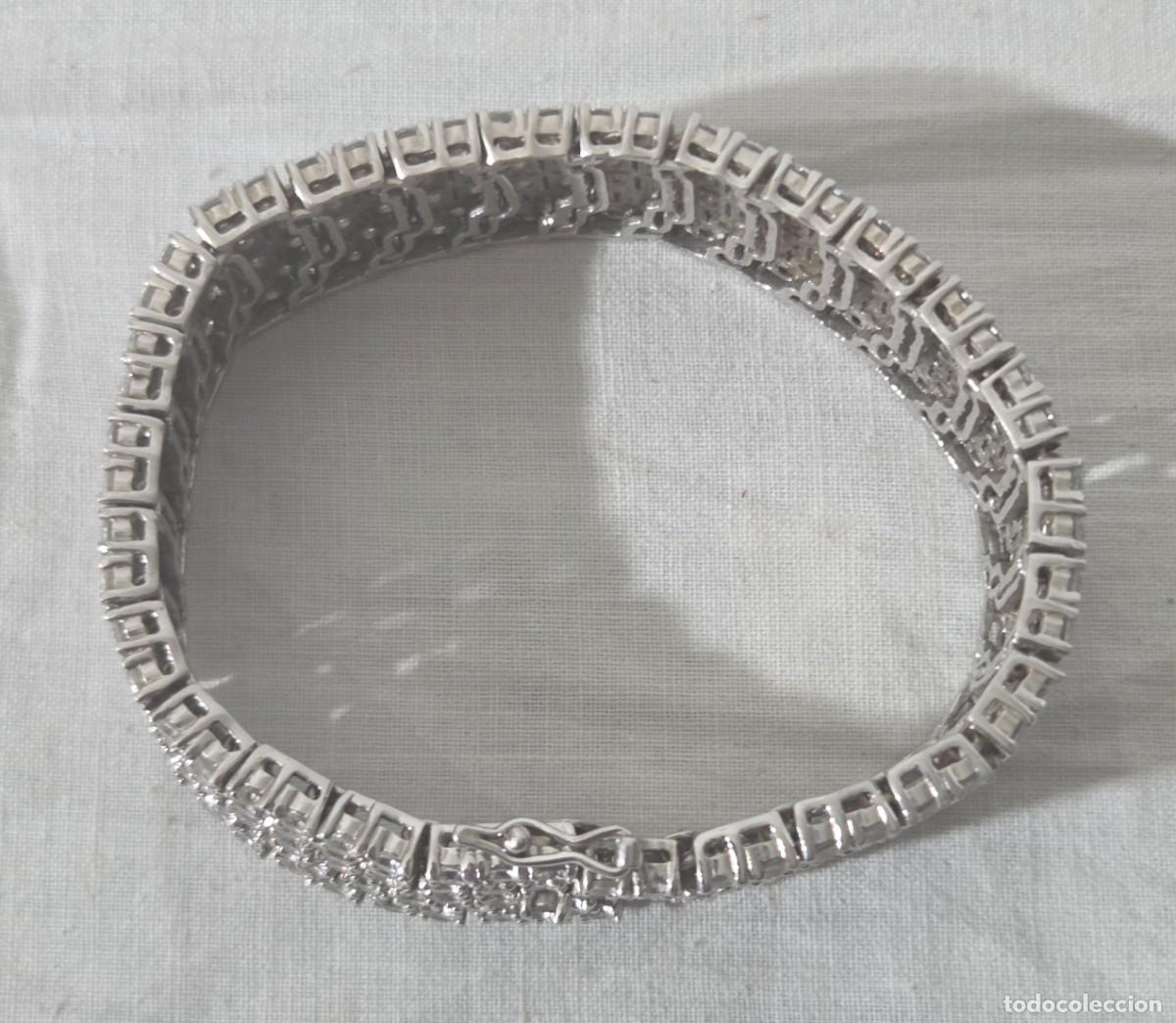 Joyeria: Magnifica pulsera de plata 925 y circonitas - Foto 7