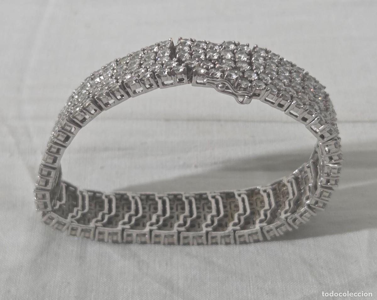 Joyeria: Magnifica pulsera de plata 925 y circonitas - Foto 8