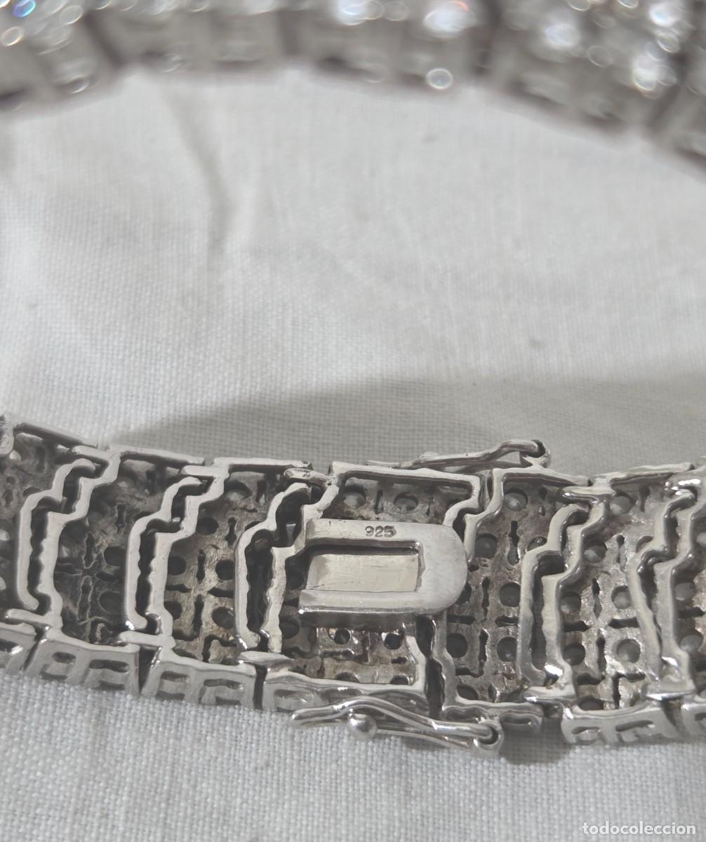 Joyeria: Magnifica pulsera de plata 925 y circonitas - Foto 9