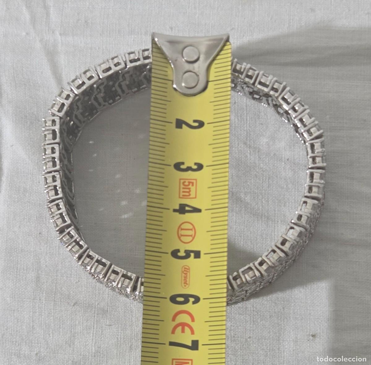Joyeria: Magnifica pulsera de plata 925 y circonitas - Foto 10