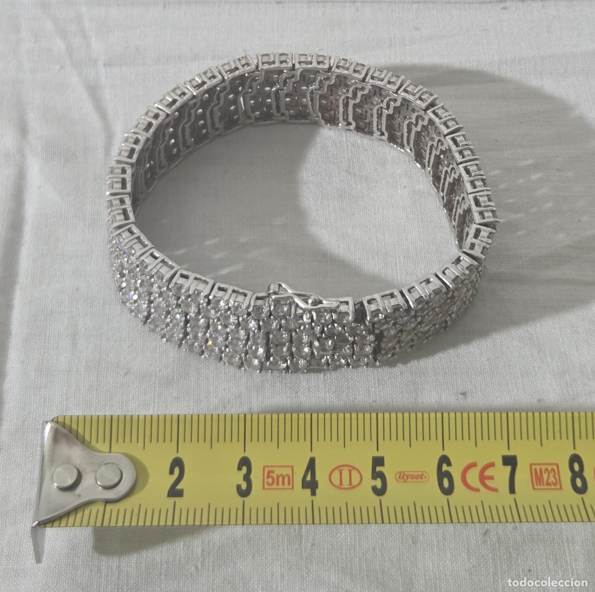 Joyeria: Magnifica pulsera de plata 925 y circonitas - Foto 11