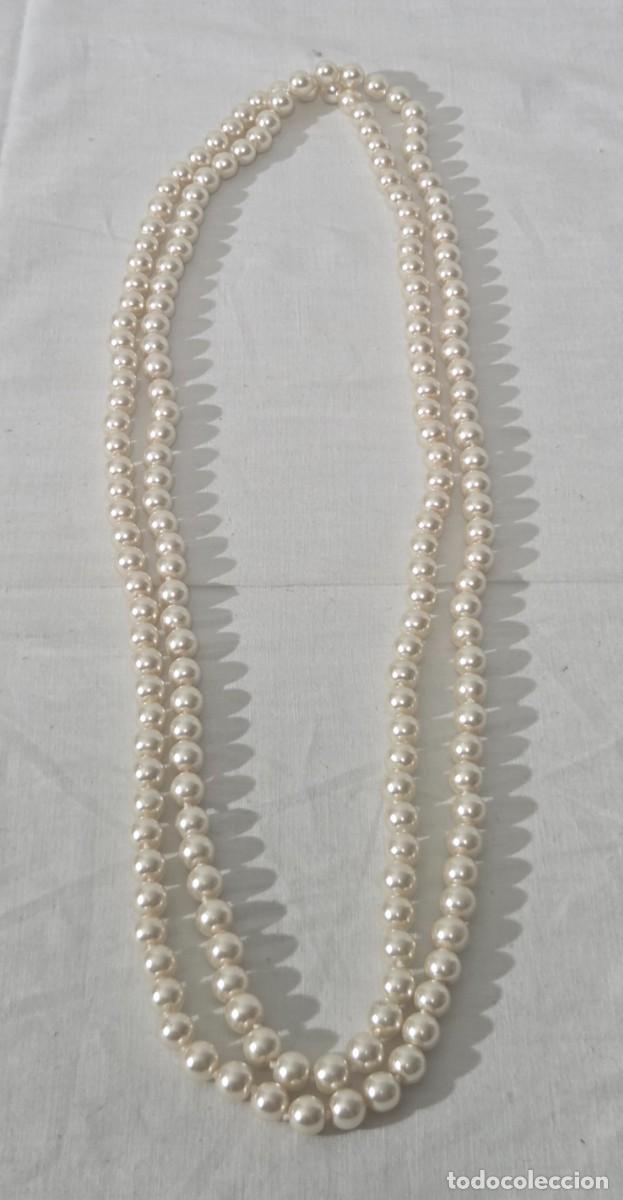 Joyeria: Collar largo de perlas cultivadas, 75 cm de largo - Foto 2