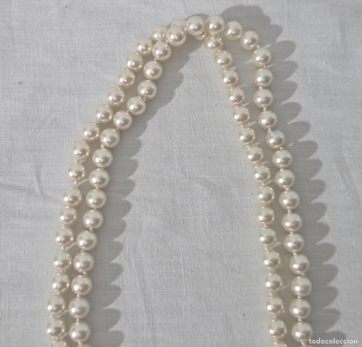 Joyeria: Collar largo de perlas cultivadas, 75 cm de largo - Foto 3