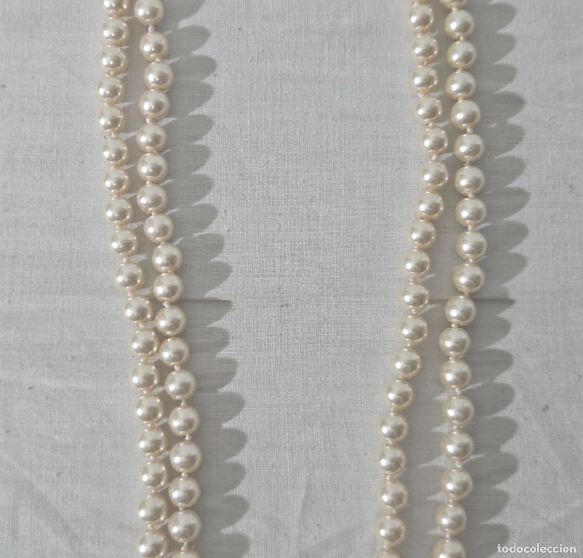 Joyeria: Collar largo de perlas cultivadas, 75 cm de largo - Foto 5