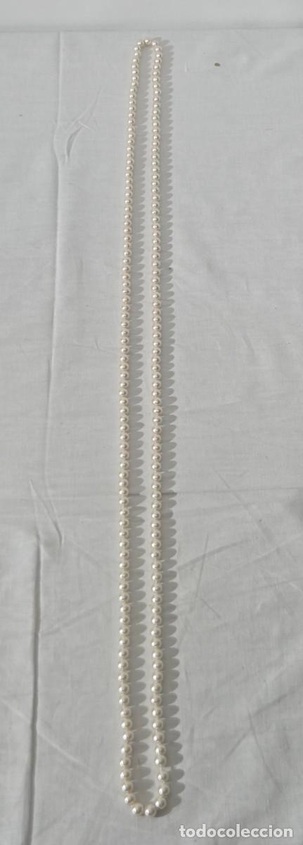 Joyeria: Collar largo de perlas cultivadas, 75 cm de largo - Foto 8