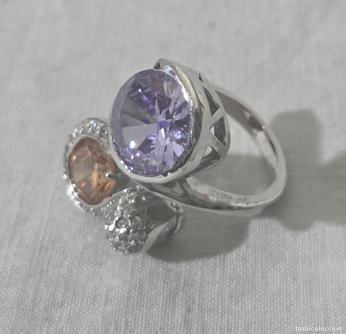 Joyeria: Anillo de plata y circonitas - Foto 3