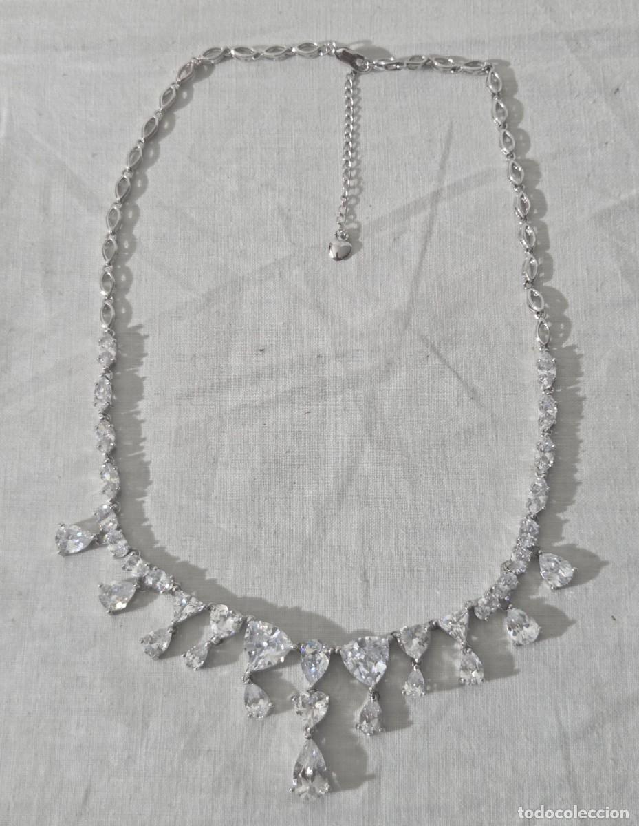 Joyeria: Magnifica gargantilla de circonitas y plata 925 - Foto 1