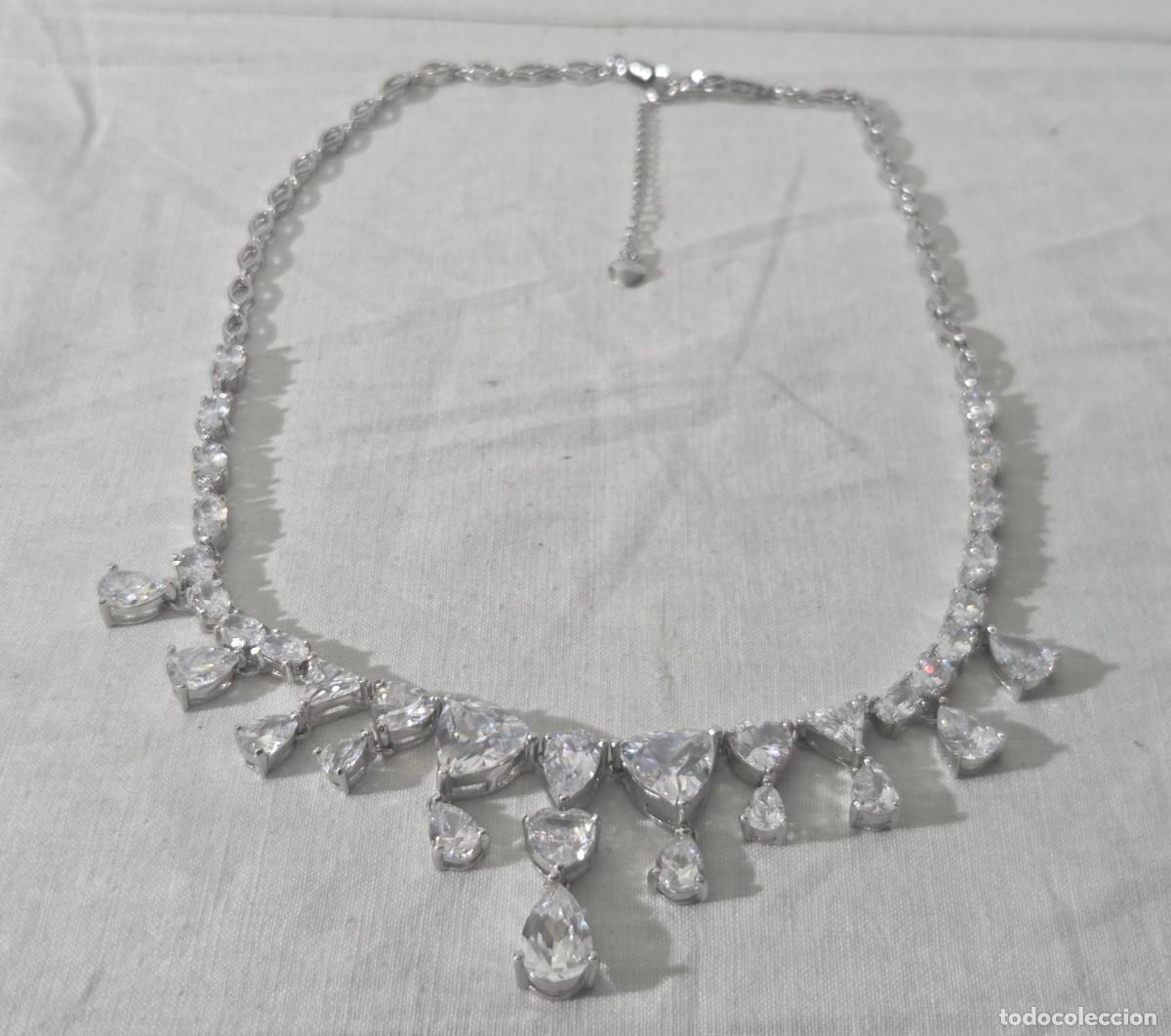 Joyeria: Magnifica gargantilla de circonitas y plata 925 - Foto 2