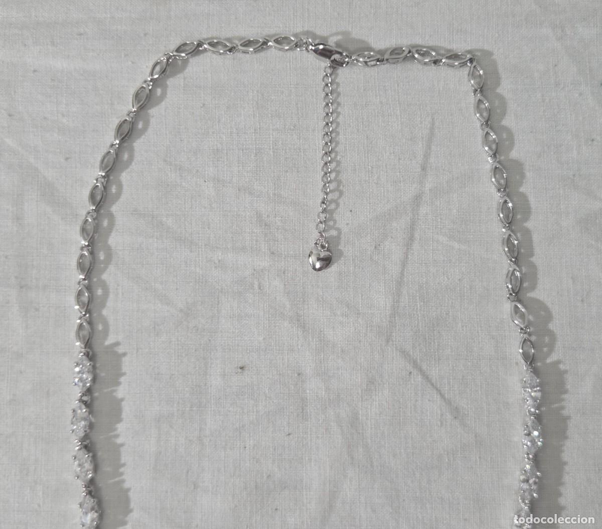 Joyeria: Magnifica gargantilla de circonitas y plata 925 - Foto 5