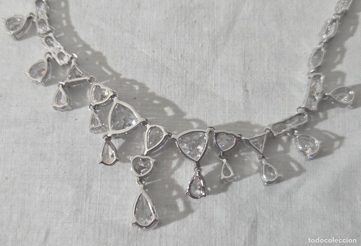 Joyeria: Magnifica gargantilla de circonitas y plata 925 - Foto 12