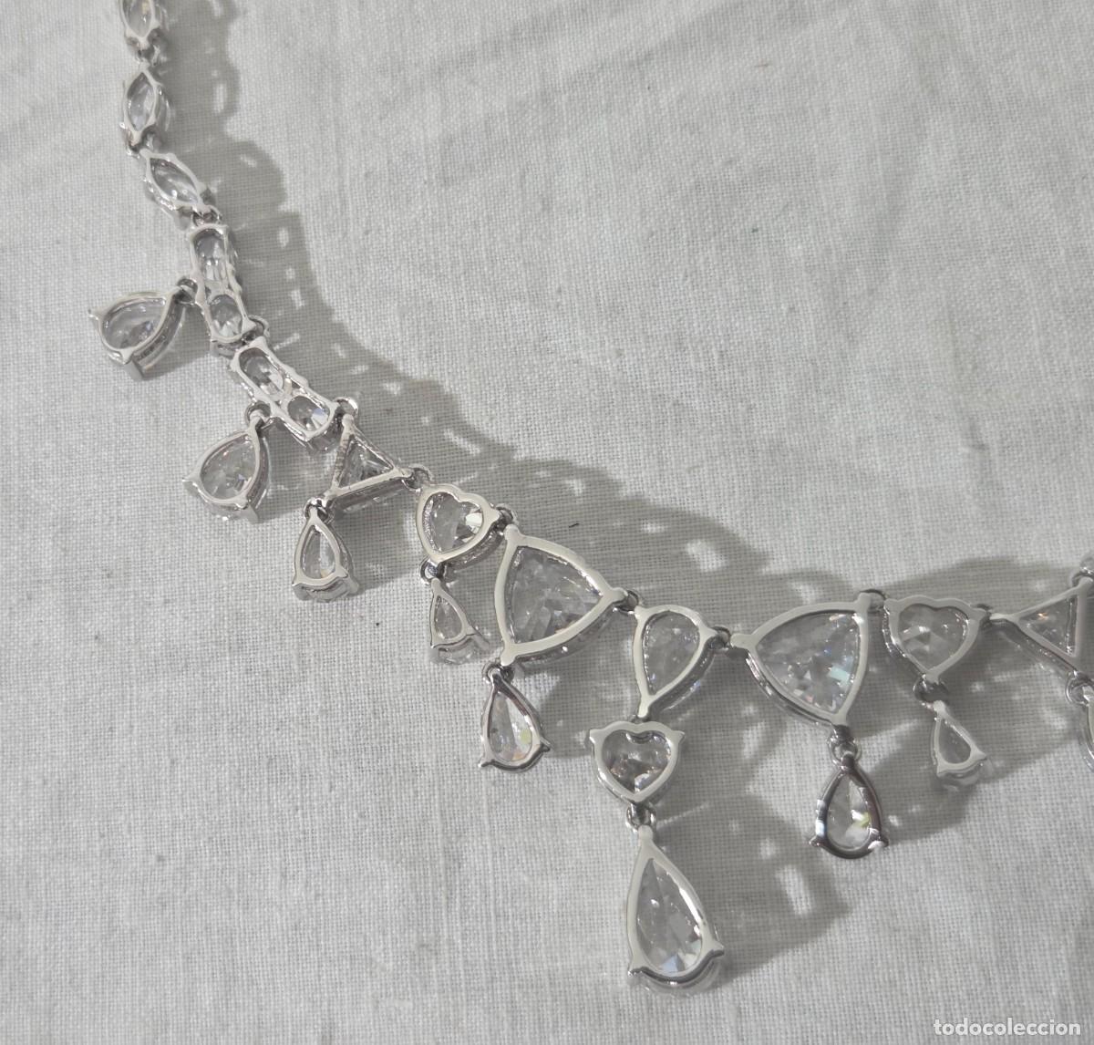Joyeria: Magnifica gargantilla de circonitas y plata 925 - Foto 13