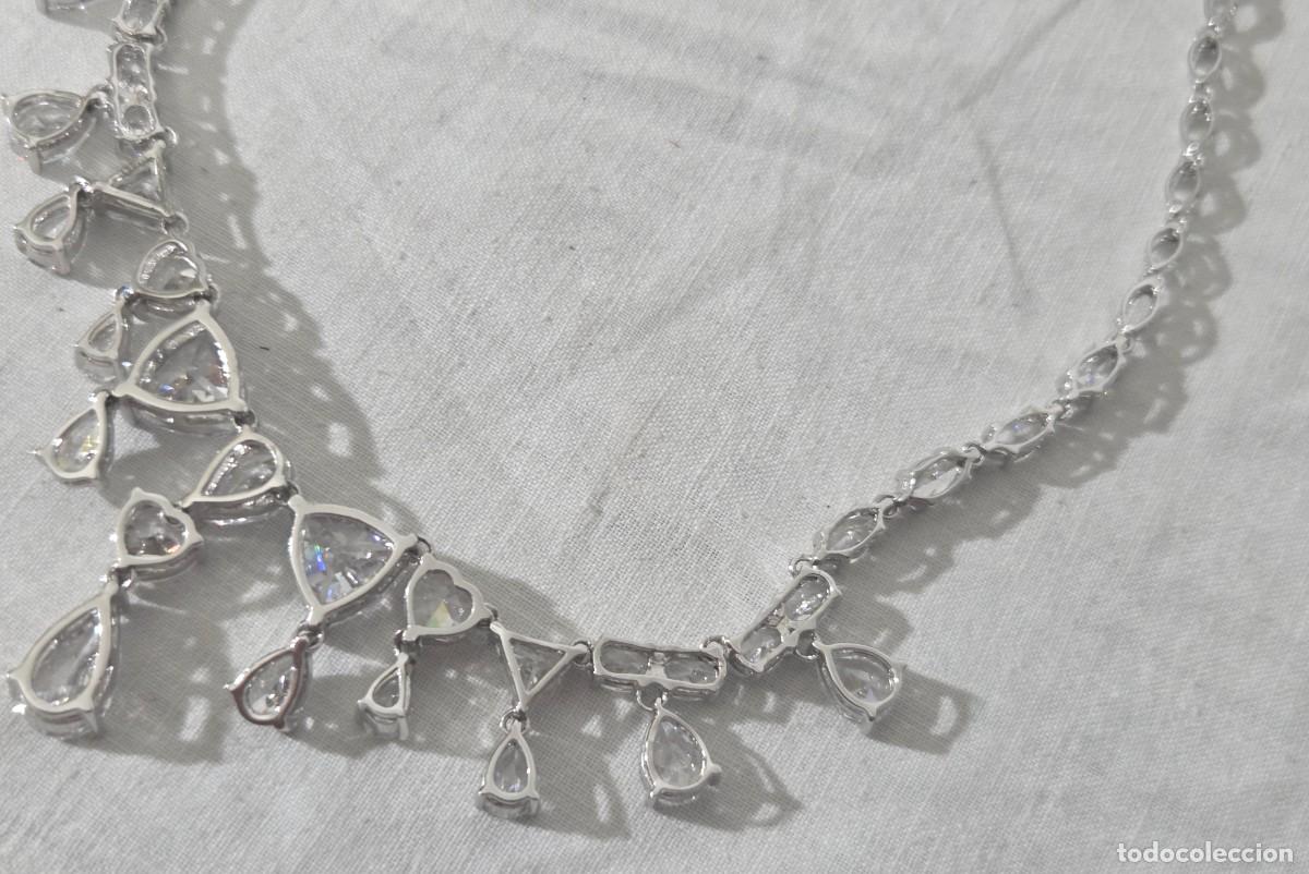 Joyeria: Magnifica gargantilla de circonitas y plata 925 - Foto 14