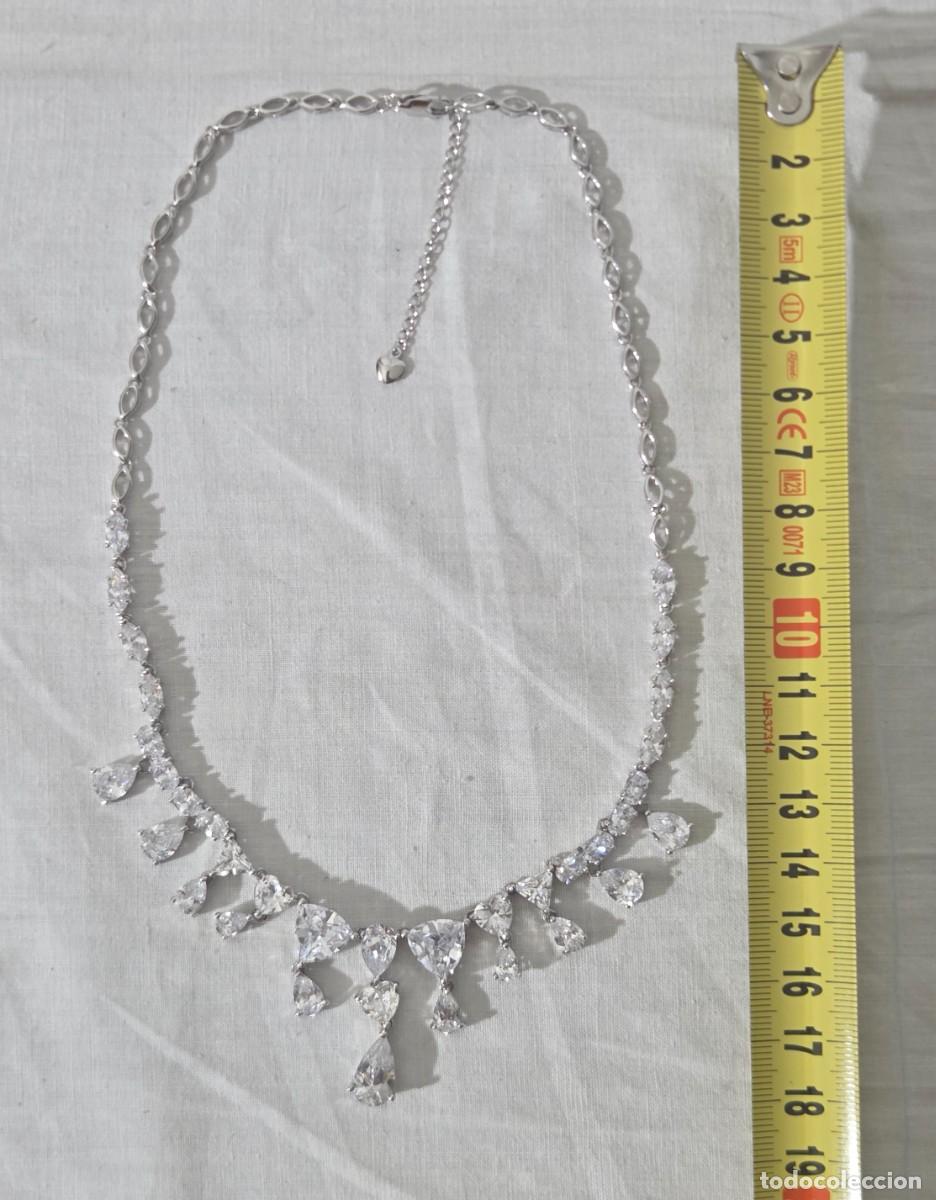 Joyeria: Magnifica gargantilla de circonitas y plata 925 - Foto 15