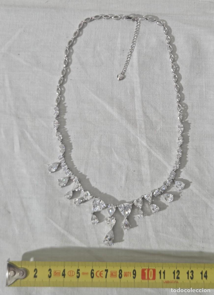 Joyeria: Magnifica gargantilla de circonitas y plata 925 - Foto 16