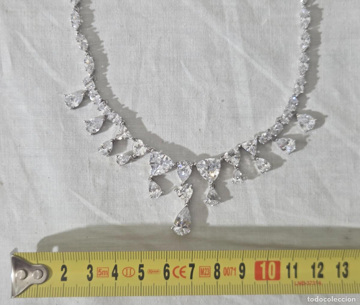 Joyeria: Magnifica gargantilla de circonitas y plata 925 - Foto 17
