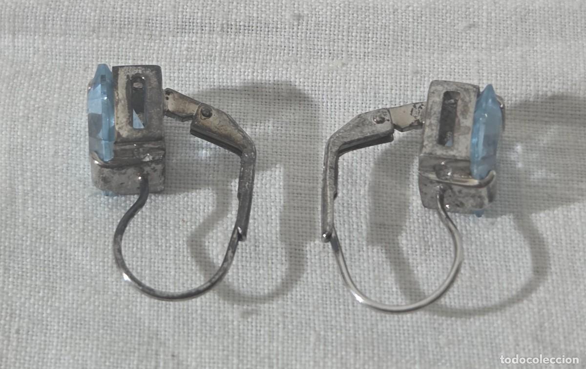 Joyeria: Pendientes simil aguamarina y plata 925 - Foto 4